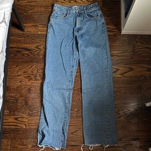 Zara Blue Wide Leg Jeans